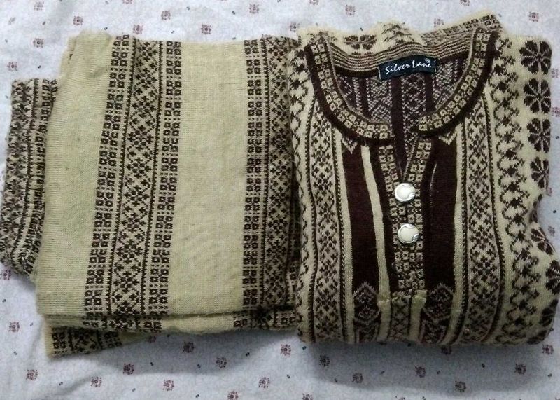 woolen Kurta Set
