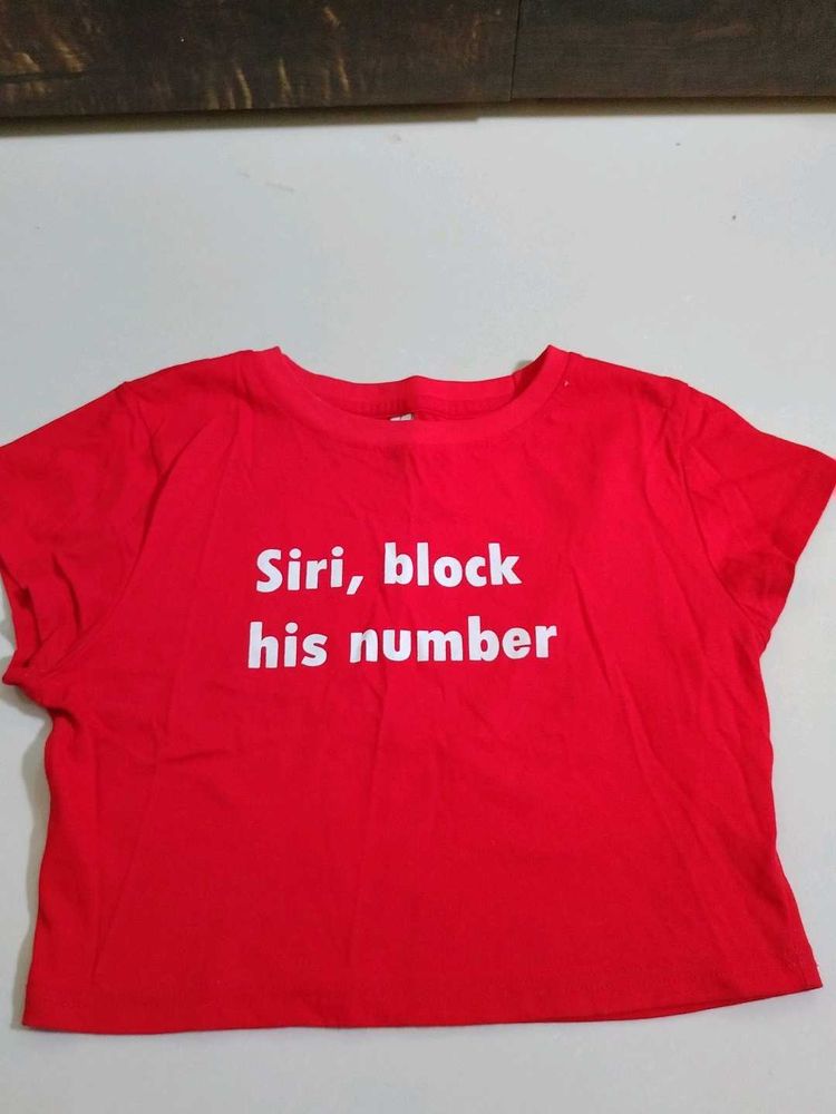 Siri Block Him Tee