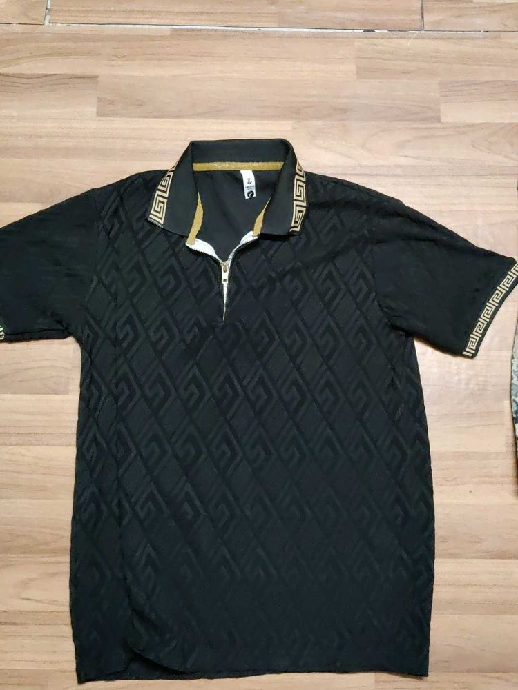 Stylish Patterned Polo Shirt