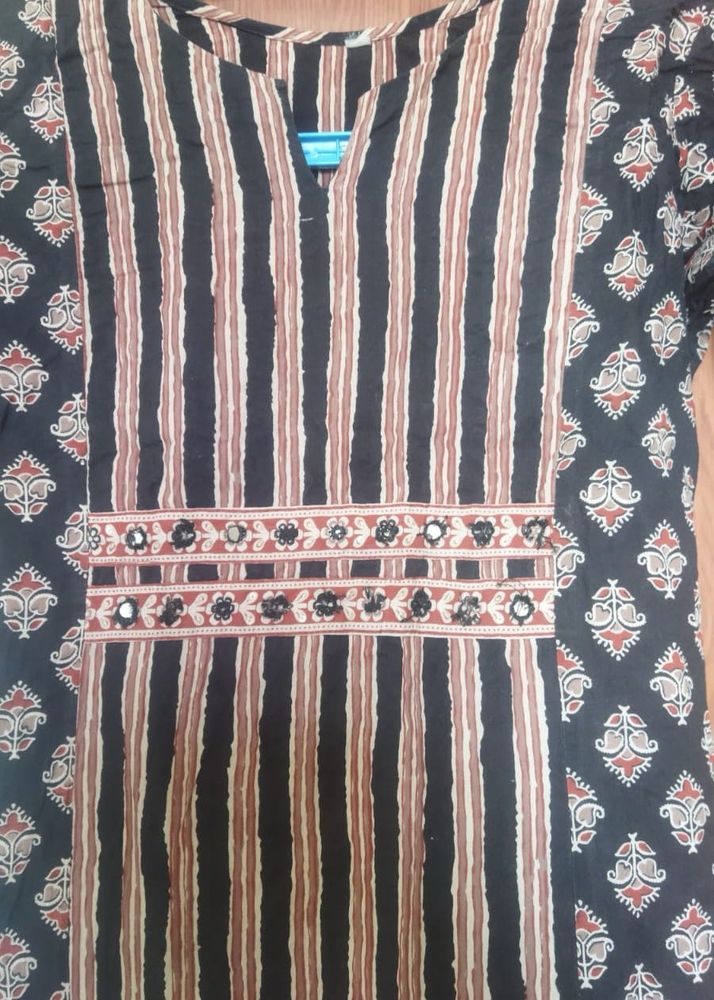 Striped &amp; Patterned Kurti