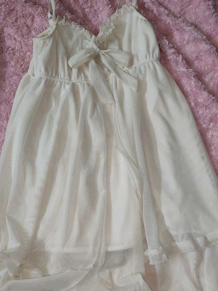 White Sheer Babydoll