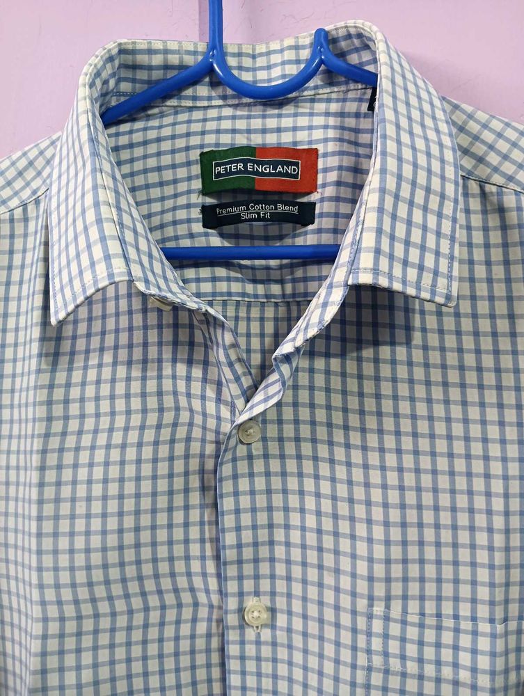 Peter England Checkered Shirt