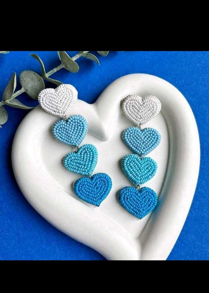 Heart Drop Earrings