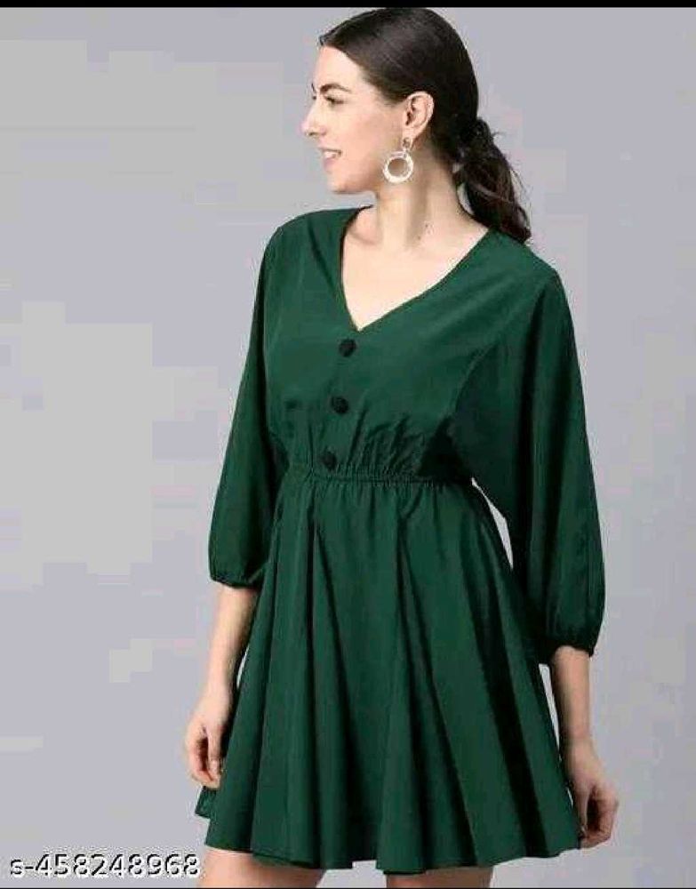 Green Button-Down Dress