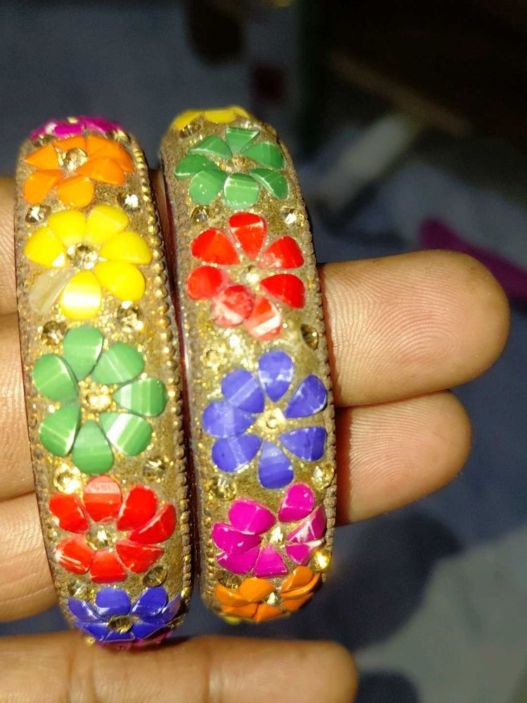 Floral Bangle Set