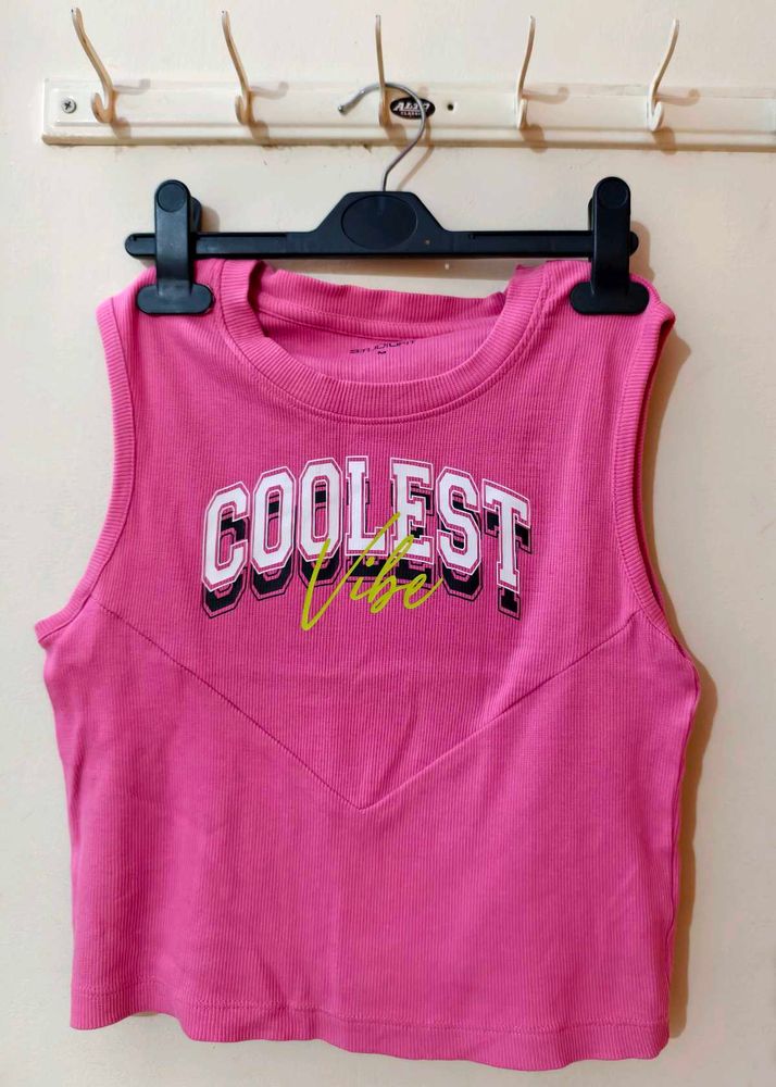 Pink Crop Top