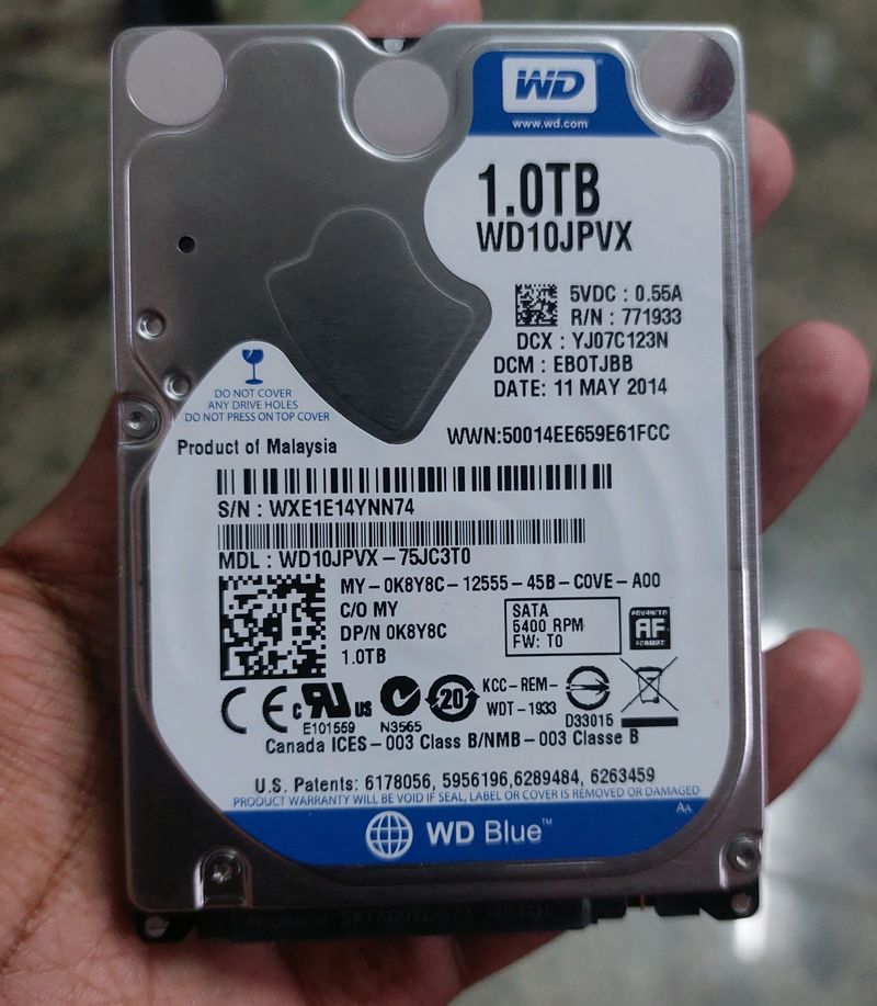 1 TB - WD || Hard disk || Working 💪