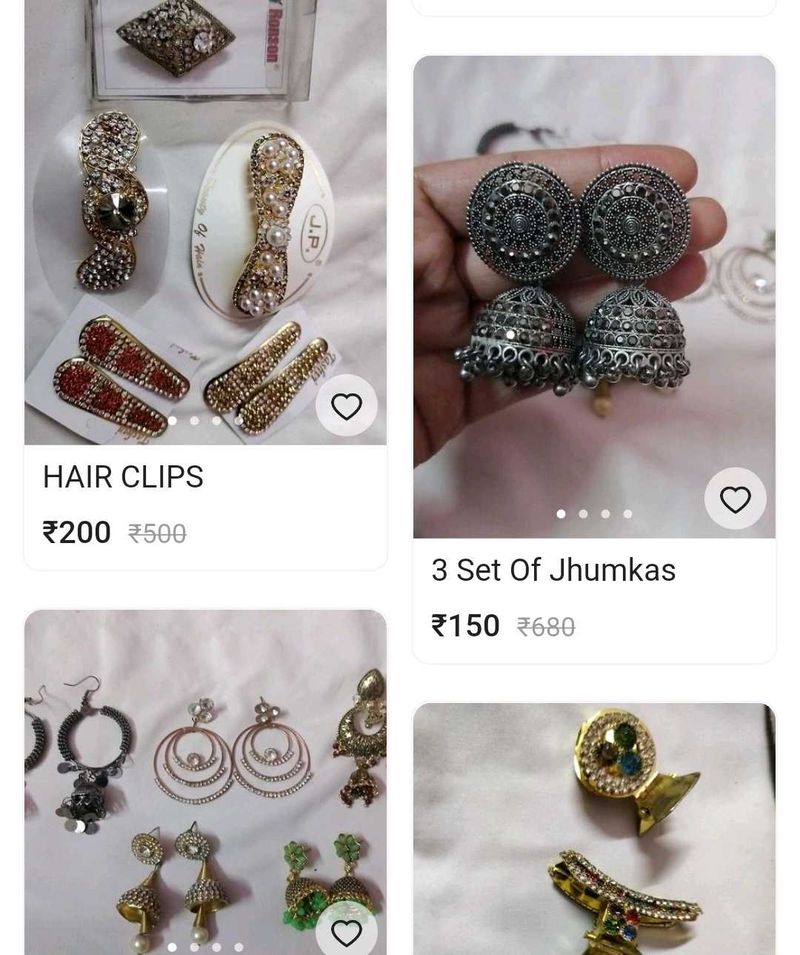 Earrings &amp; Clips Set
