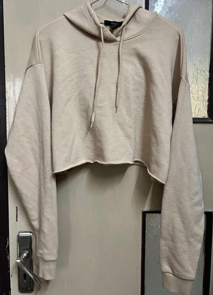 Hoodie Crop Sweatshirt Forever 21
