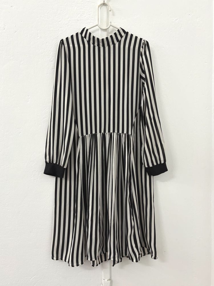 Striped Long Sleeve Dress