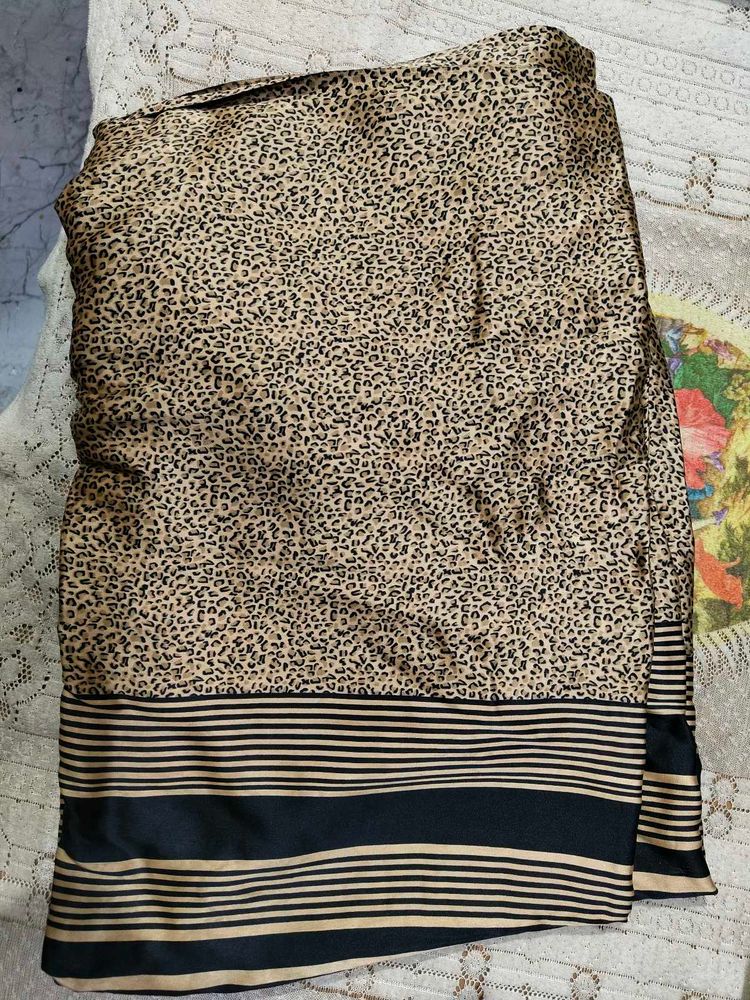 Animal Print Saree