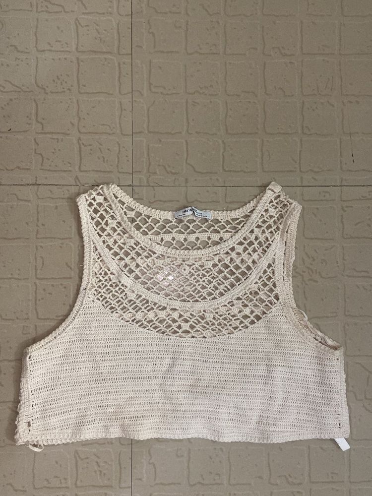 Crochet Knit Crop Top