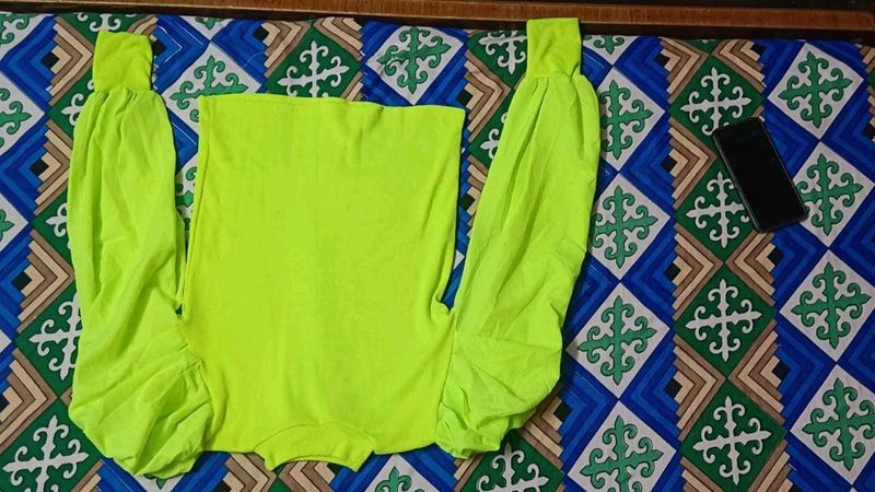 Neon Green Long Sleeve Top