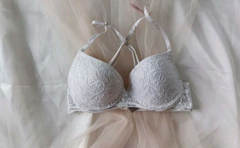 White Lace Bra