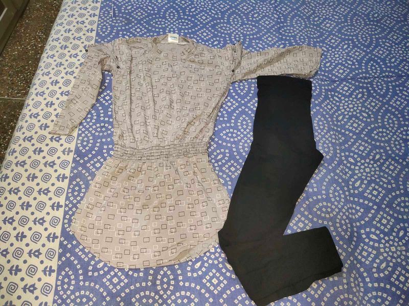 Girls Mango Top And Leggings