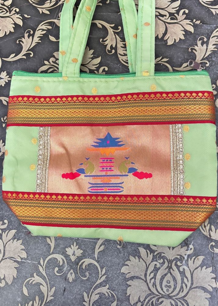 Ethnic Print Tote Bag
