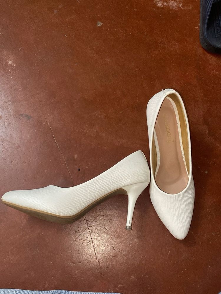 Elegant White Heels
