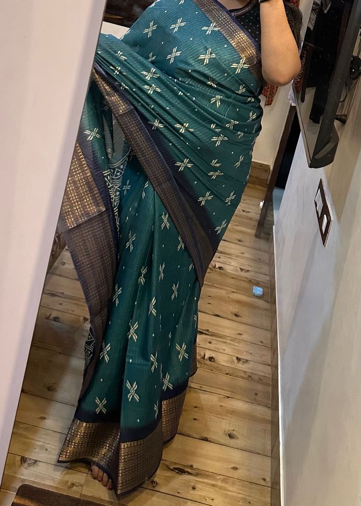 Elegant Sea Green Saree