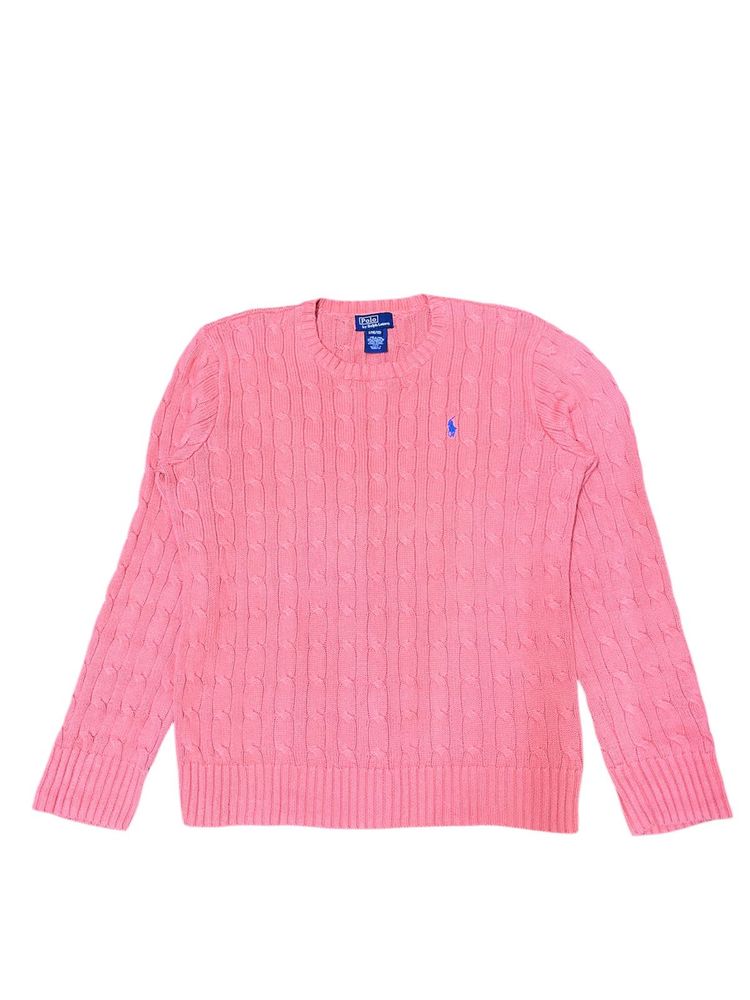 Ralph Lauren Pink Cable Knit Sweater
