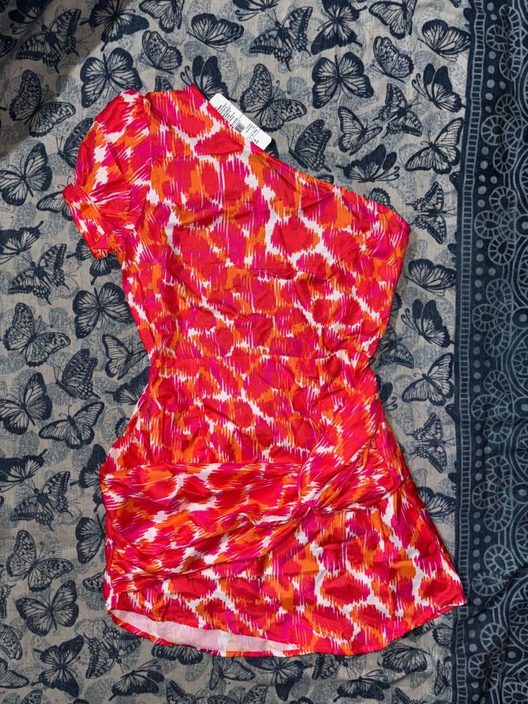 Shein Red Printed Dress - New with Tag
