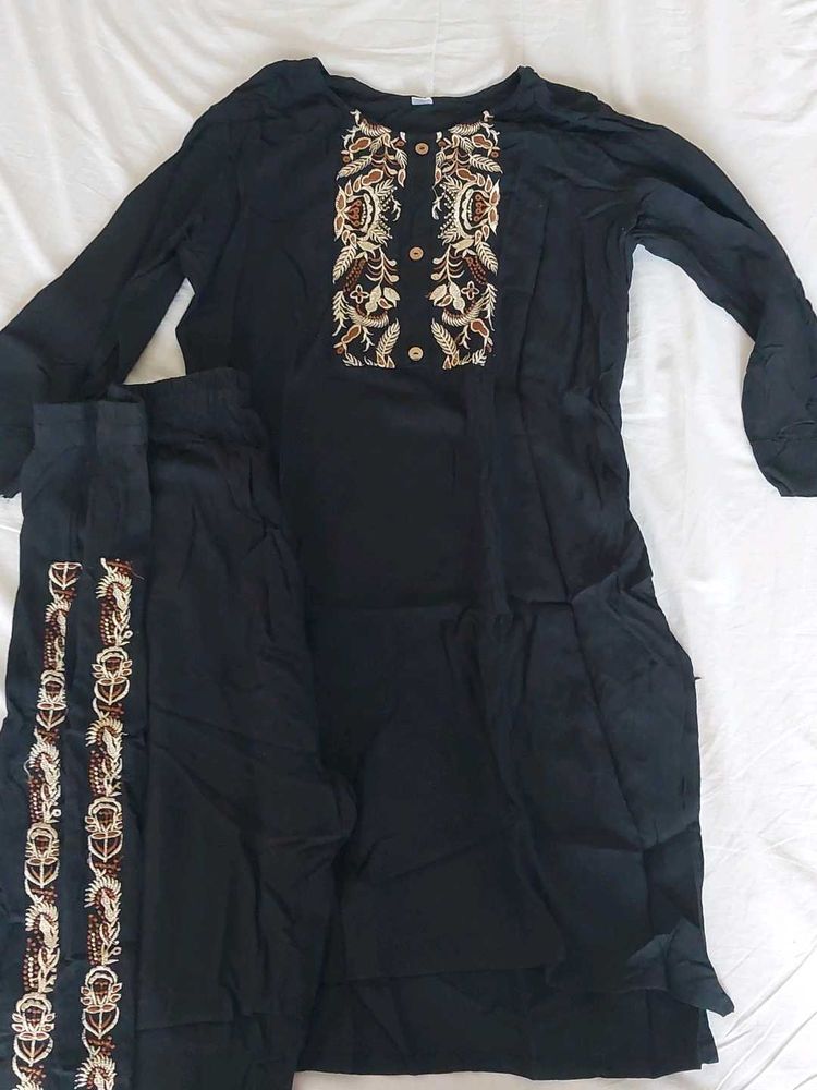 Black Kurta Set