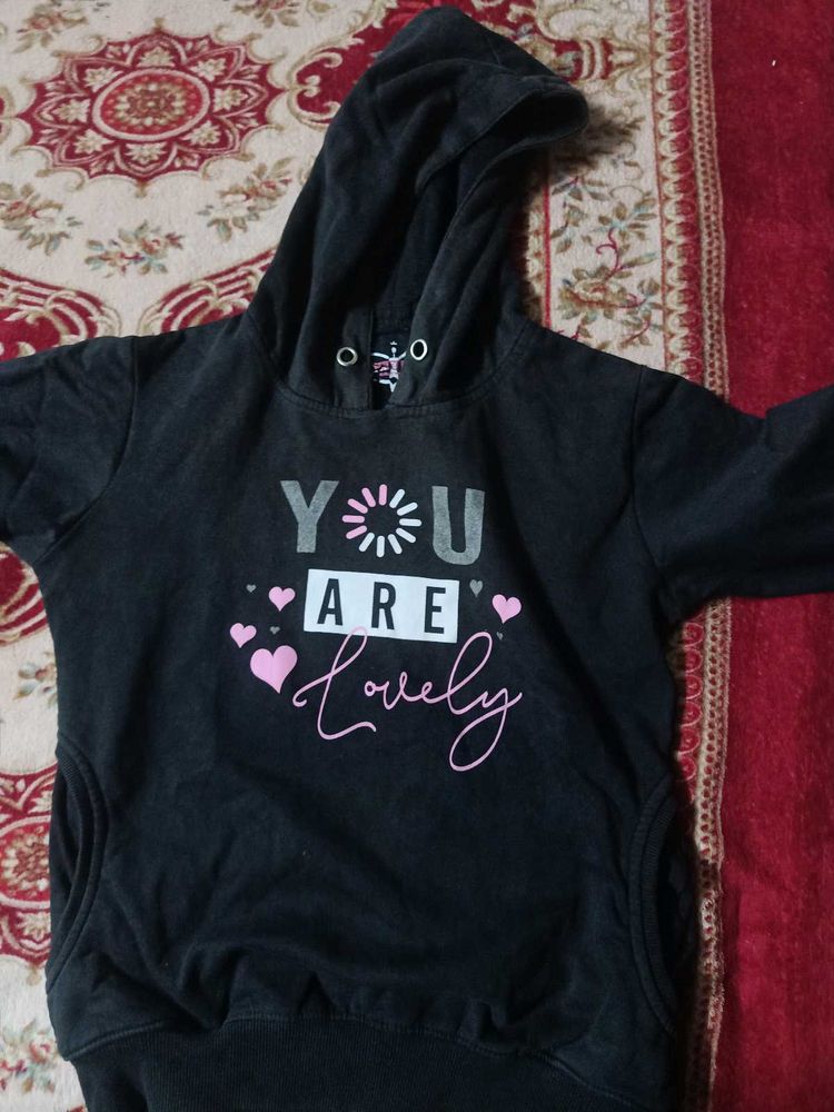 Black Lovely Hoodie