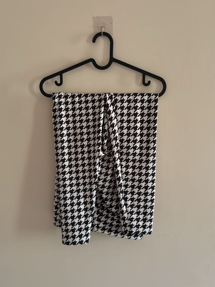 Houndstooth Print Pants