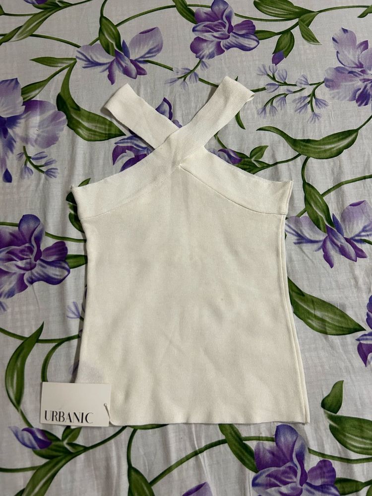 Urbanic Holter Neck Whit Top