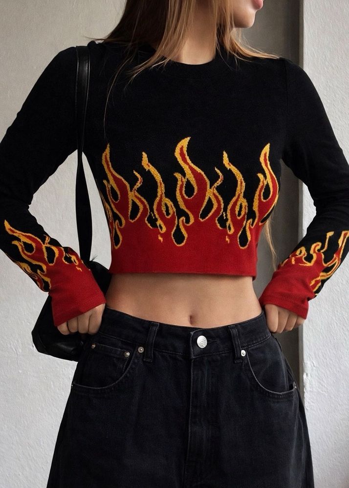 Y2k Graphic Crop Top