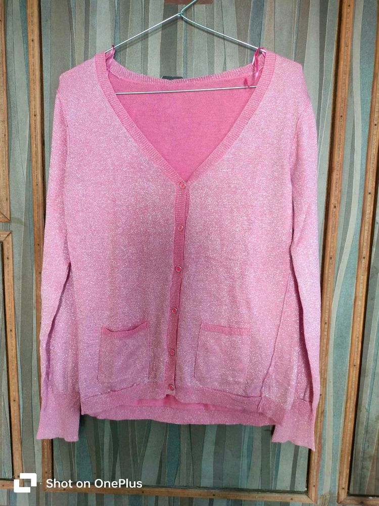Sparkly Pink Cardigan