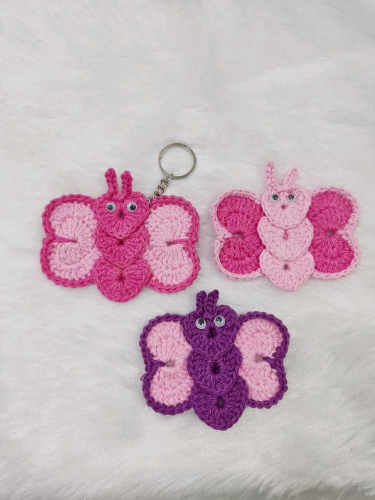 Combo of 3 Butterfly Keychain