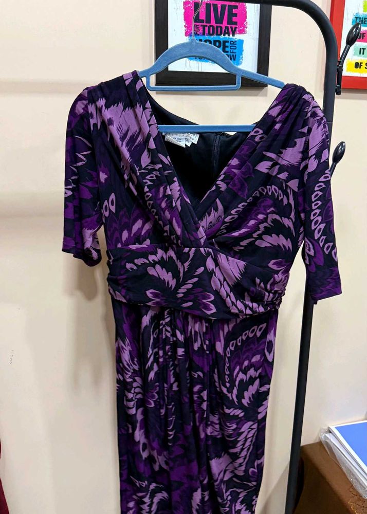 Purple Patterned Dress