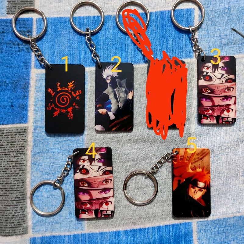 Anime Keychains Set Of 4