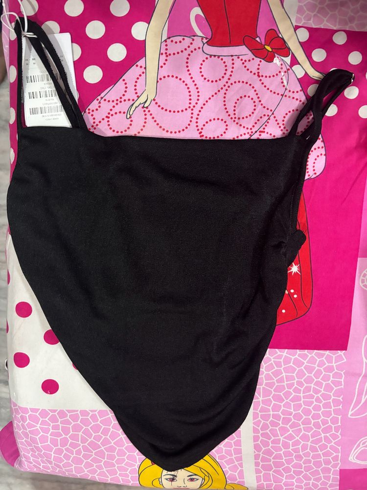 Black Cami Top From Urbanic Size: M