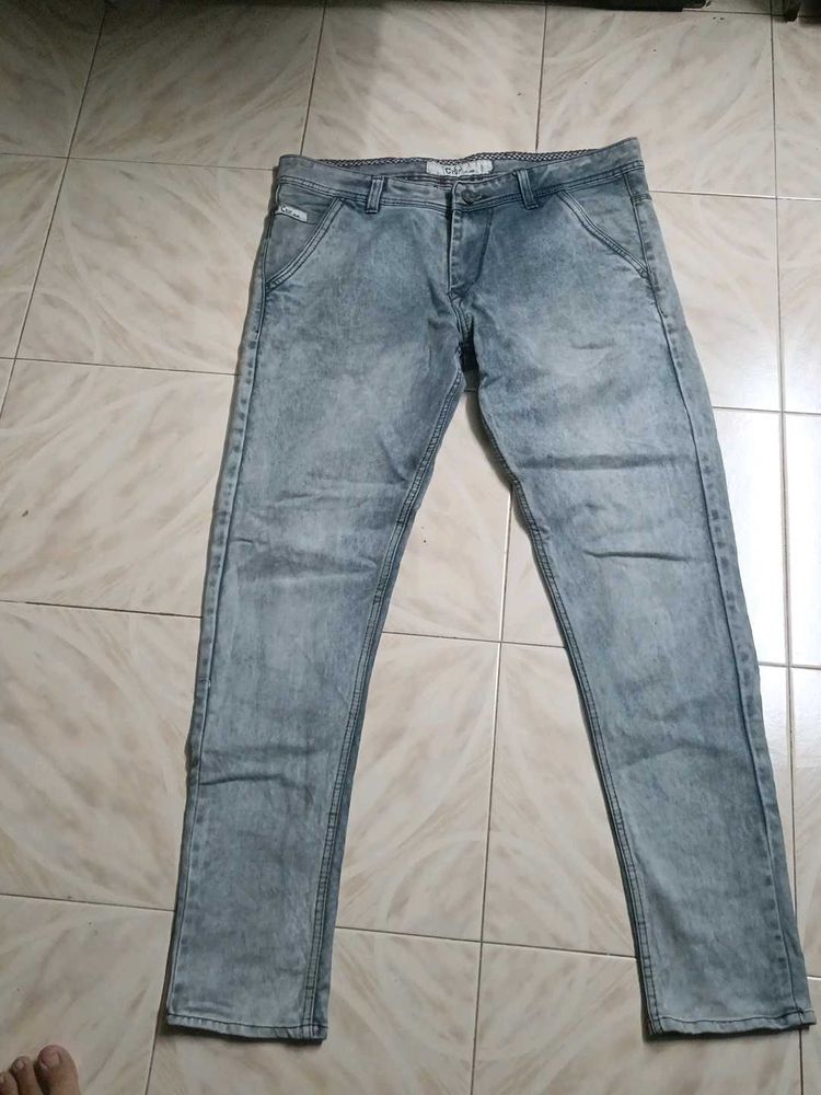 Stylish Grey Denim Jeans