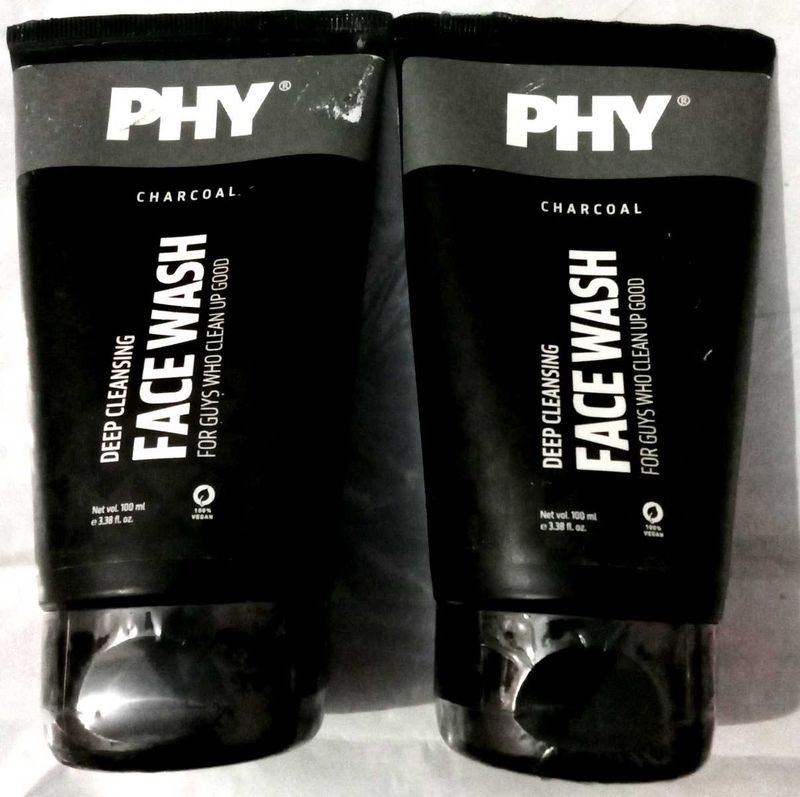 (2)PHY Charcoal Face Wash