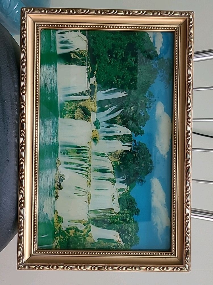 Waterfall Frame With Light And Sound