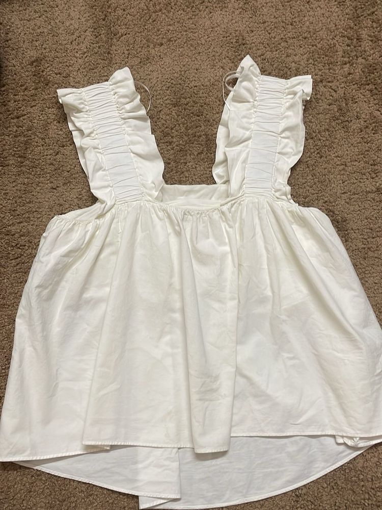 White Top With Liner Inside
