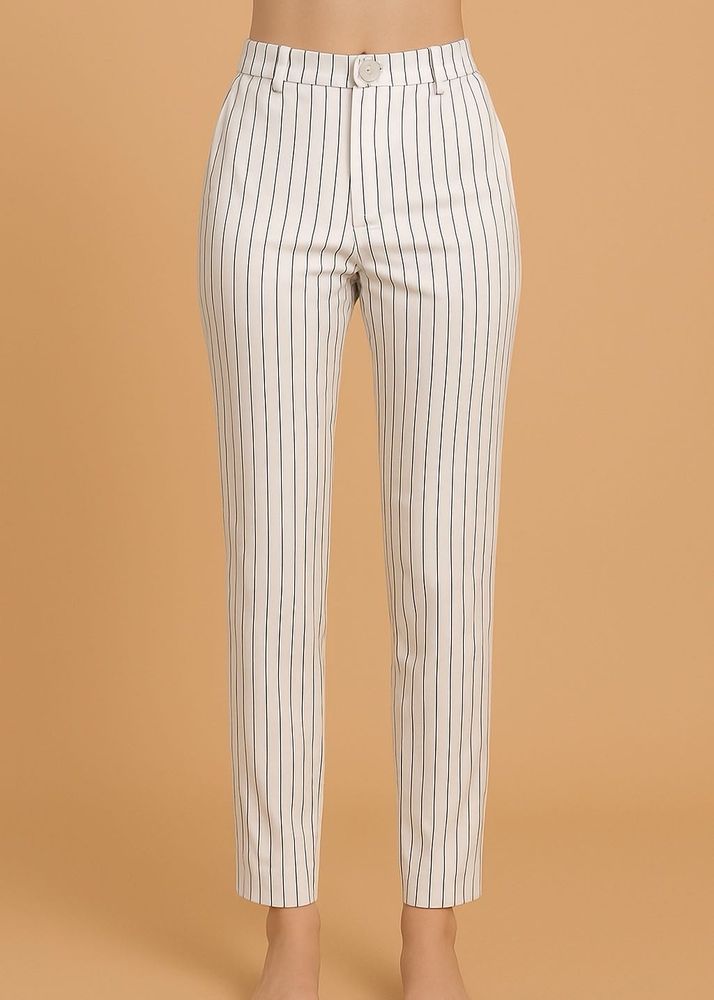 Striped White Pants
