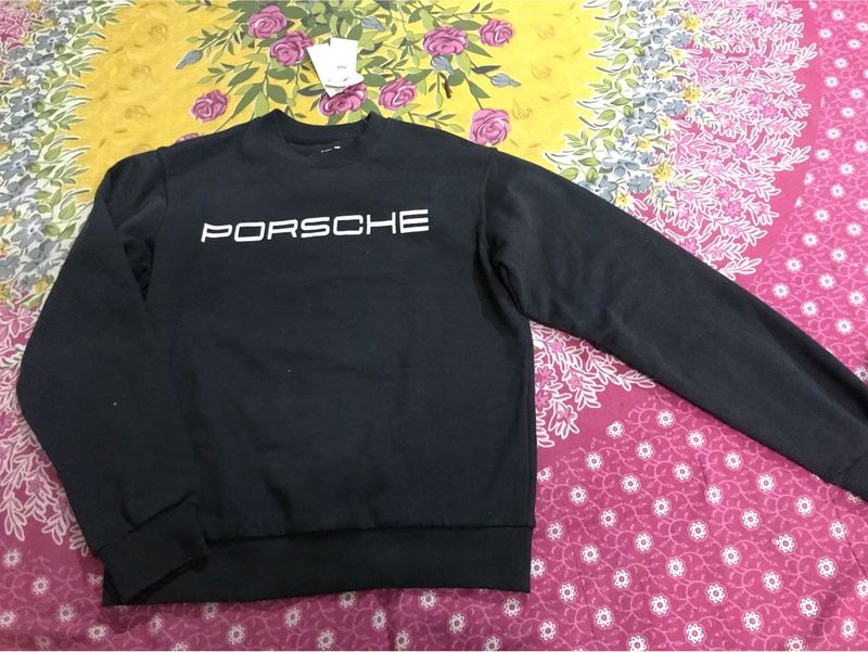 back printed black sweatshirt