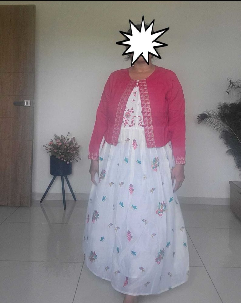 Elegant Mul Cotton Gown