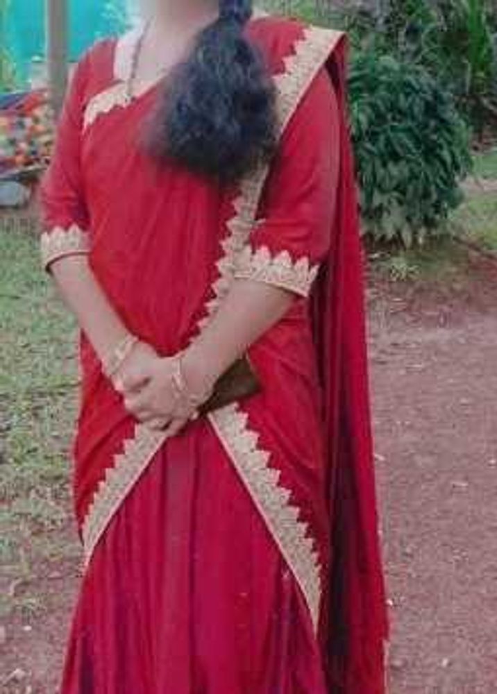 Elegant Red Saree