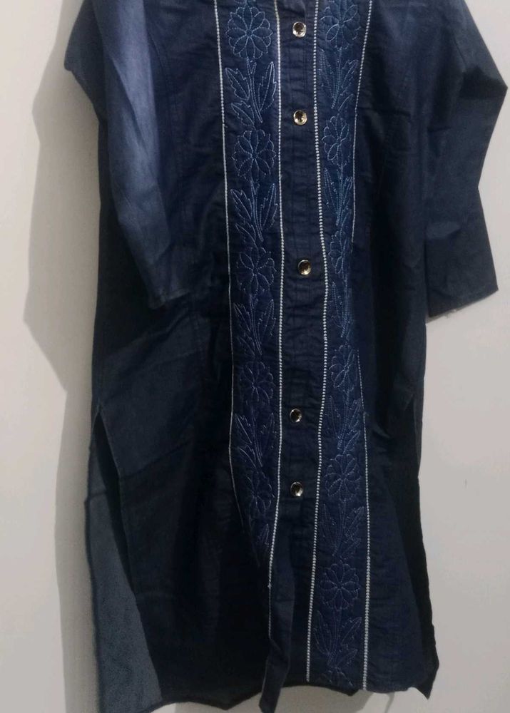 Denim Tunic Top