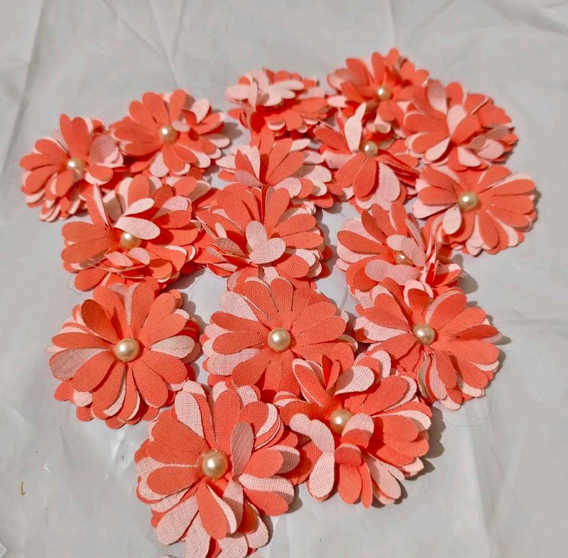 Craft Fabric Flowers 16 pcs