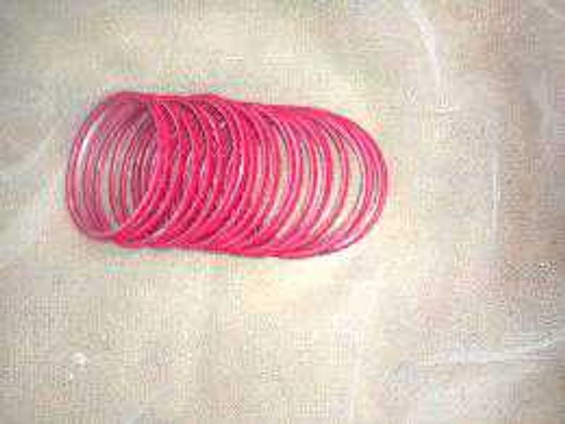 Pink velvet Bangles