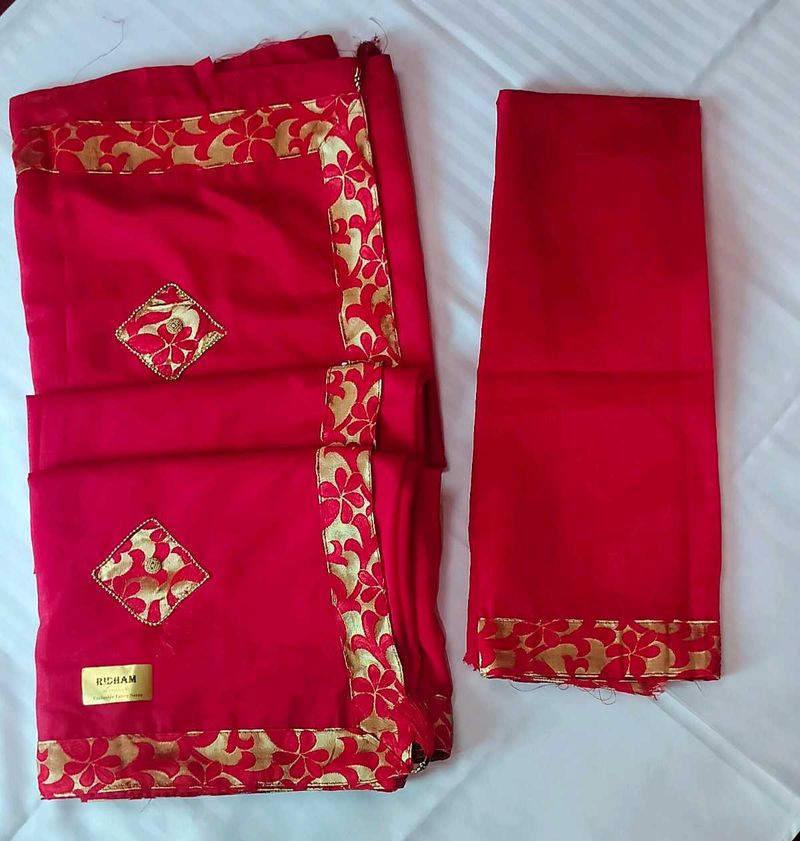 NEW RED SAREE