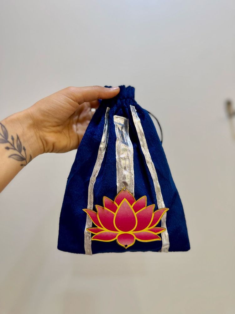 Blue Lotus Pouch