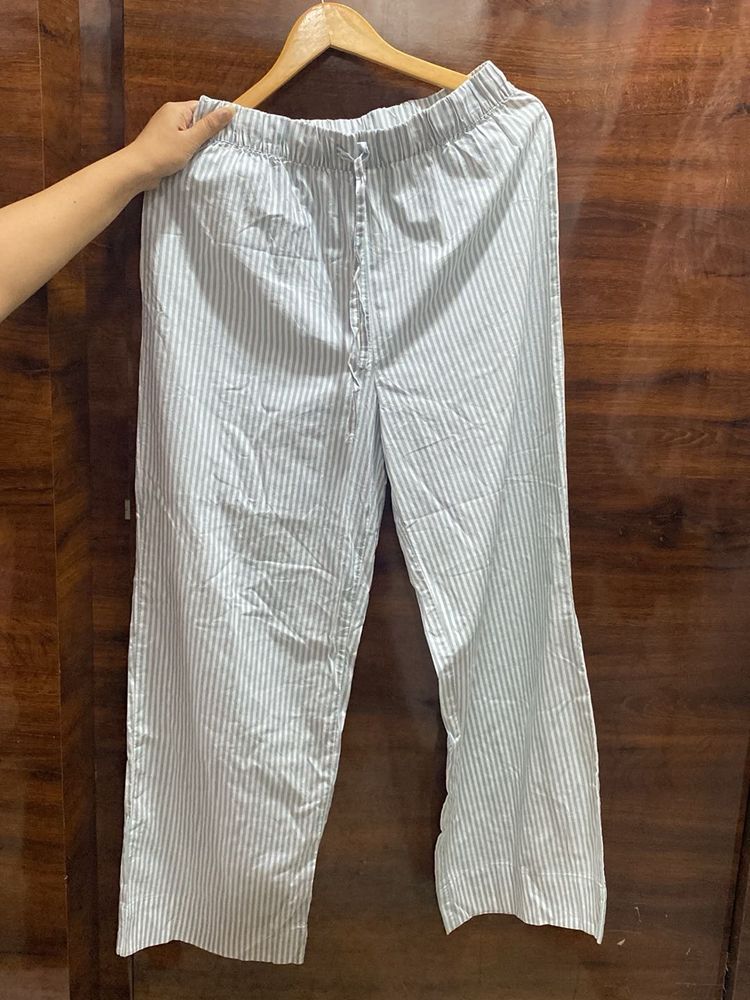 H&amp;M Stripe Cotton Blend Trouser