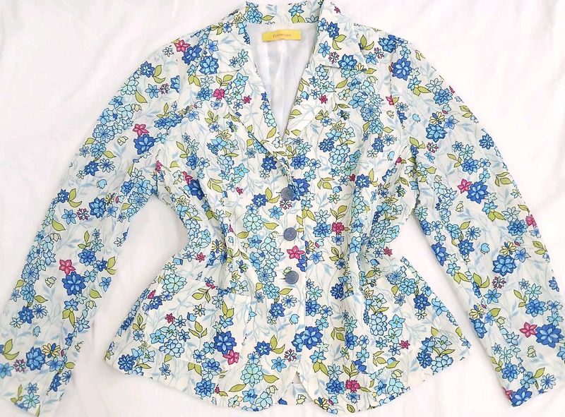 Floral Print Blazer