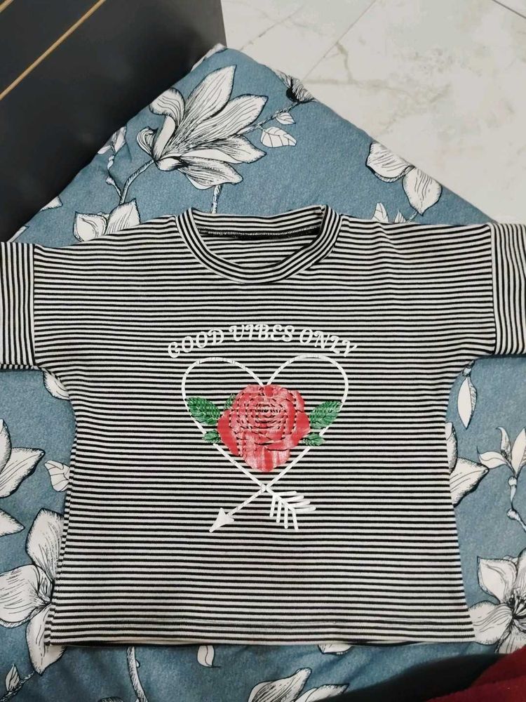 Heavy Material Cotton Tshirt For Girls